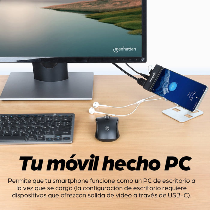 EAN 0766623190404 - Manhattan 190404 base para portátil y replicador de puertos Alámbrico USB 3.2 Gen 2 (3.1 Gen 2) Type-C Gr imagen 17