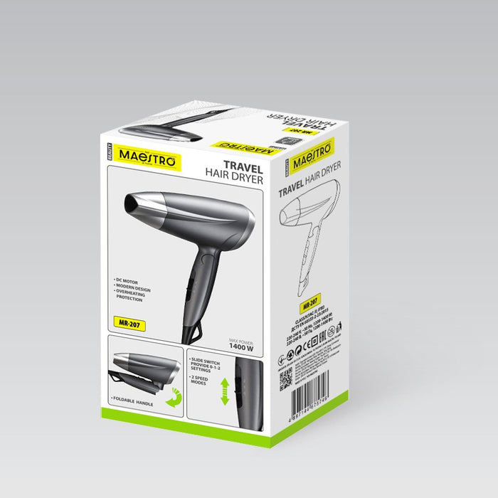 EAN 4820177146228 - Maestro MR-207 secador 1400 W Gris imagen 6