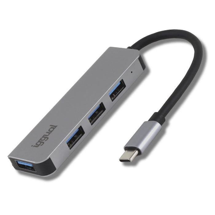 EAN 8435364319239 - iggual IGG319239 hub de interfaz USB 3.2 Gen 1 (3.1 Gen 1) Type-C 5000 Mbit/s Plata imagen 2