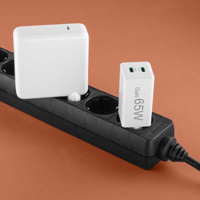 Hama Mini 65w Gan Pd/Qc 2x Usb-C Biala