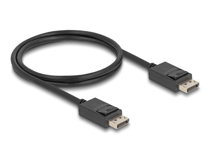 Delock 80491 Cable Displayport Coaxial 16k 60 Hz 80 Gbps 1 M