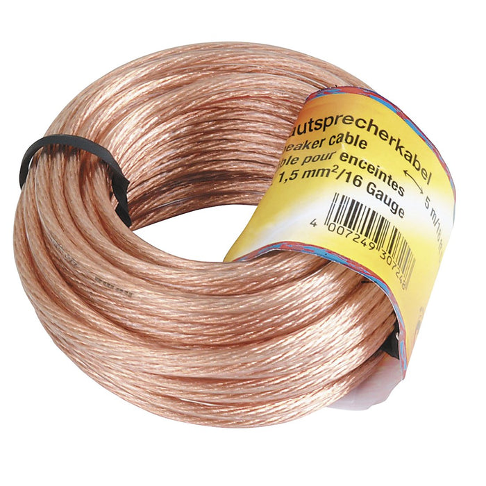 Cable Audio Hama 00205142 2 X 1.5 Mm² 10 M Transparente