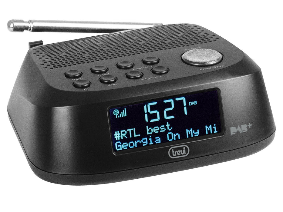 EAN 8011000025452 - Trevi RC 80D4 DAB Reloj Digital Negro imagen 3