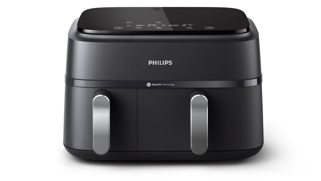 EAN 8720389033001 - Philips 3000 series NA351/00 freidora Doble 9 L Independiente 2750 W Freidora de aire caliente Gris imagen 2