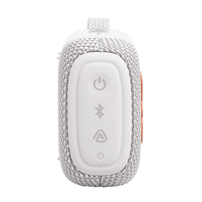 Jbl Go 5 Altavoz Bluetooth Ultraportátil Con Sonido Big Jbl Pro Y Graves Fuertes, Emparejamiento Airtouch, Diseño Impermeable Y Tiempo De Reproducción De 10 Horas, Color Blanco