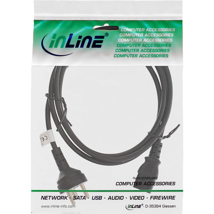 Cable De Alimentación Inline Dinamarca, Negro, 3 M