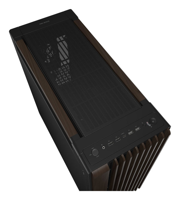 Caja  Pc Asus Geh Proart Pa602 Walnut Wood Metal Pwm Modern Negro
