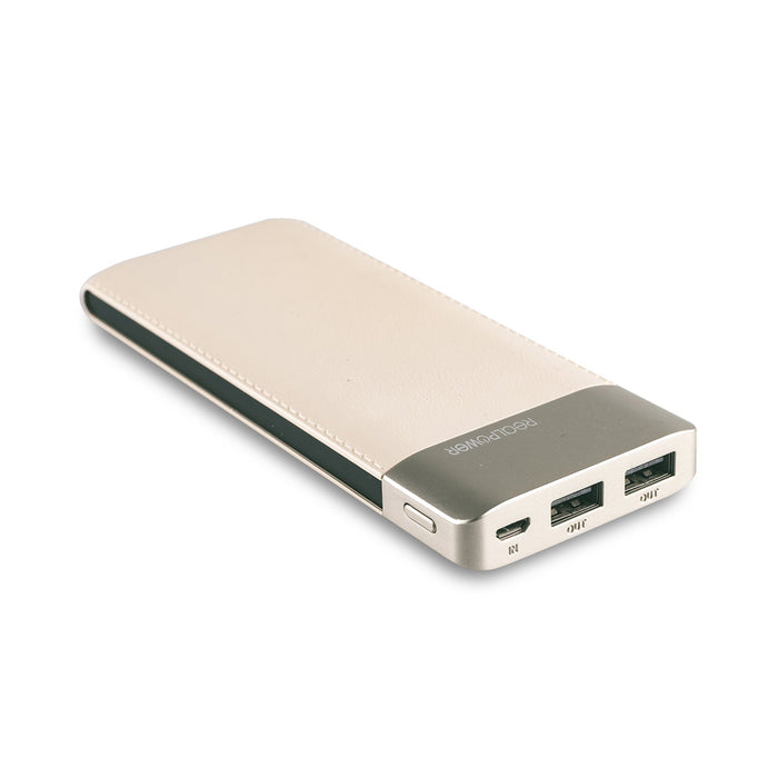 EAN 4040895005762 - RealPower PB-8000 Fashion Polímero de litio 8000 mAh Negro, Champán imagen 1