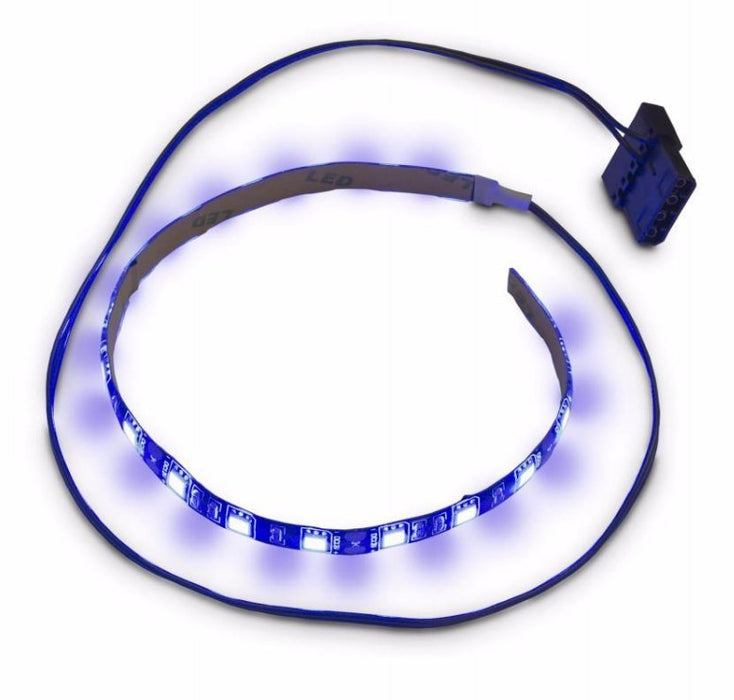 Inter-Tech Led Streifen 30 Cm, Molex, Azul Leds