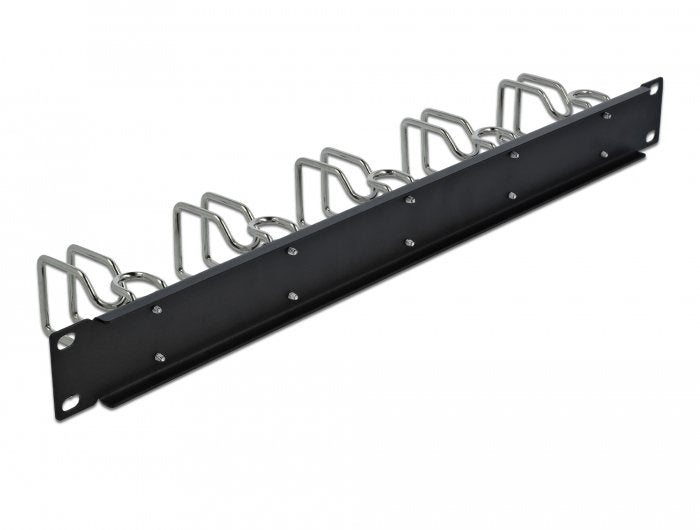 Delock 19" Panel De Gestión De Cables Negro