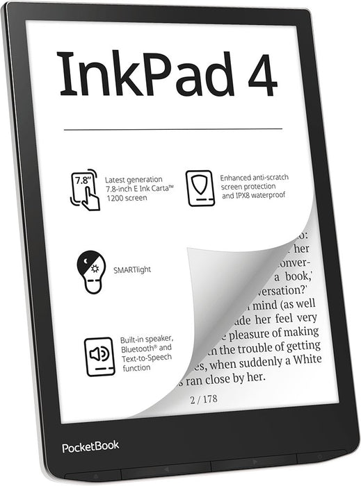 EAN 4029164134242 - PocketBook InkPad 4 lectore de e-book Pantalla táctil 32 GB Wifi Plata imagen 6