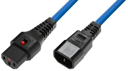 EAN 5715063519080 - Microconnect MC-C13C14LOCK-2MB cable de transmisión Azul 2 m C13 acoplador C14 acoplador imagen 1