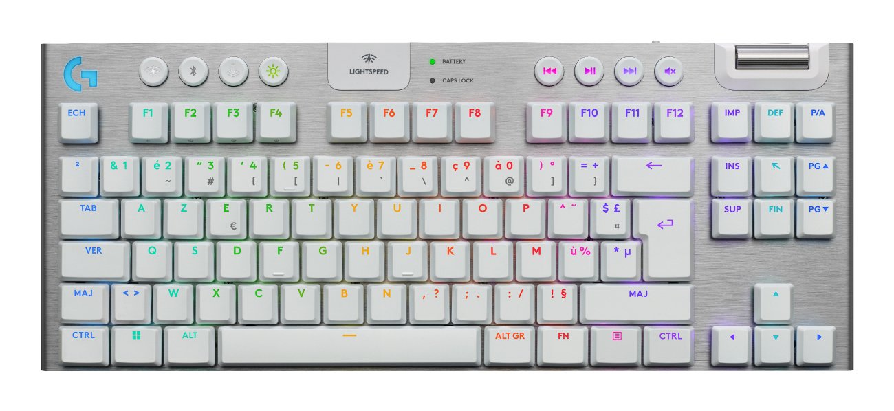 EAN 5099206121867 - Logitech G G915 X LIGHTSPEED teclado Juego USB + RF Wireless + Bluetooth AZERTY Francés Blanco imagen 1