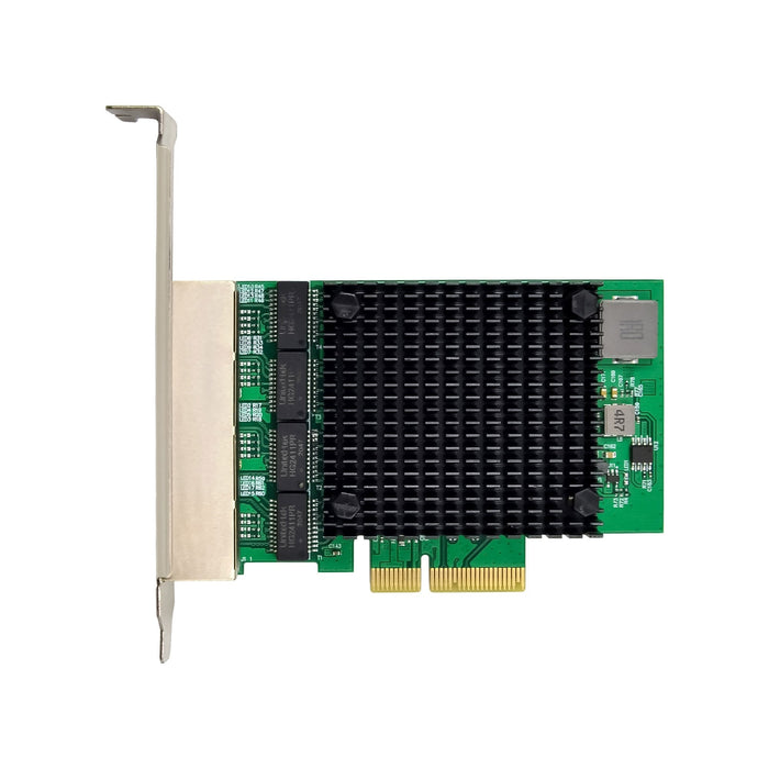 Inline® Quad Gigabit Network Card, 4x Rj45 2.5gb/S, Pcie X4, Incl. Lp Bracket