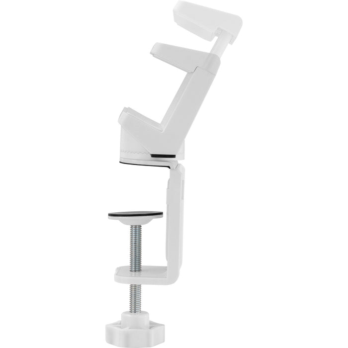 Abrazadera De Mesa Inline Para Regleta De Enchufes, Giratoria, Abrazadera De Tornillo, Blanca