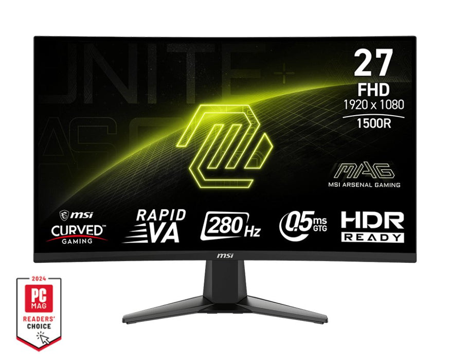 EAN 4711377222181 - MSI MAG 276CXF pantalla para PC 68,6 cm (27") 1920 x 1080 Pixeles Full HD LCD Negro imagen 1