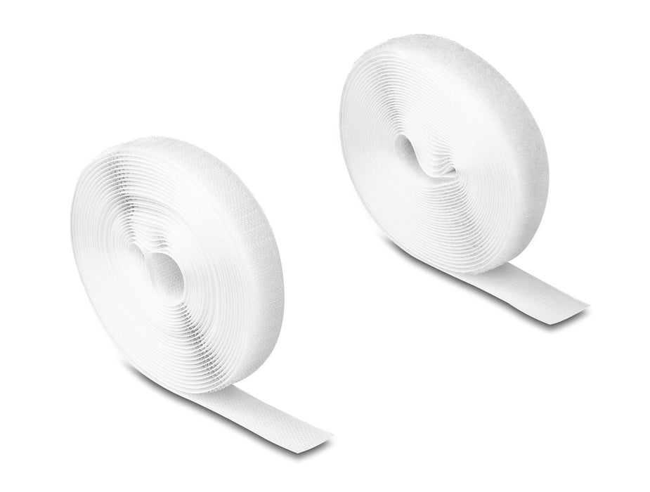 Delock 20919 Cinta De Gancho Y Bucle De Alta Resistencia La 5 M X An 20 Mm Blanco