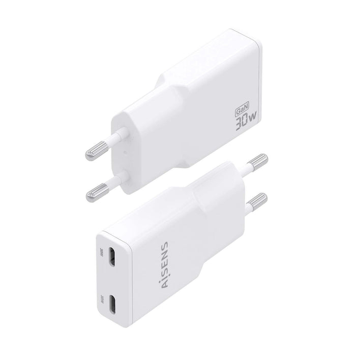 EAN 8435739902554 - AISENS ASCH-30W2P048-W cargador de dispositivo móvil Cámara digital, MP3, MP4, Teléfono móvil, Navegante, imagen 3