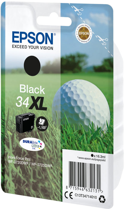 Epson Singlepack Black 34xl Durabrite Ultra Ink