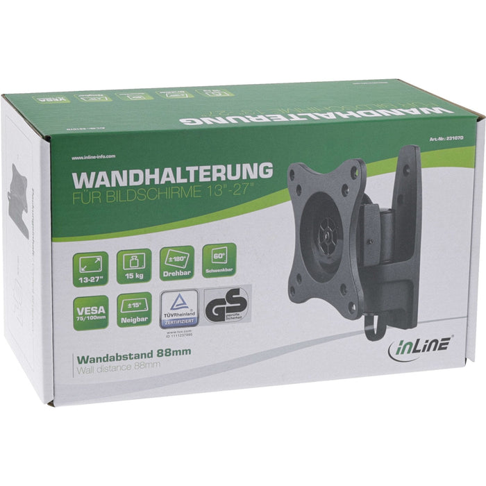 Soporte De Pared Inline Para Tft De Hasta 68 Cm 27" Máx. 15 Kg
