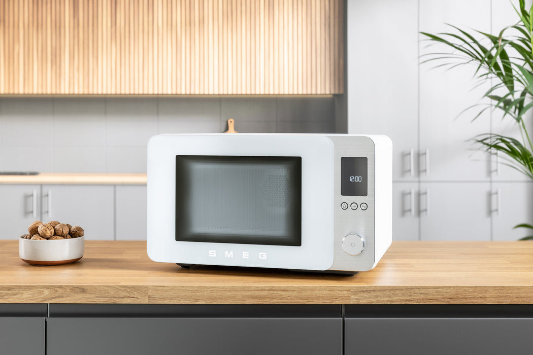Microondas De Sobremesa Smeg Moc02whmeu Con Ventilador/Grill