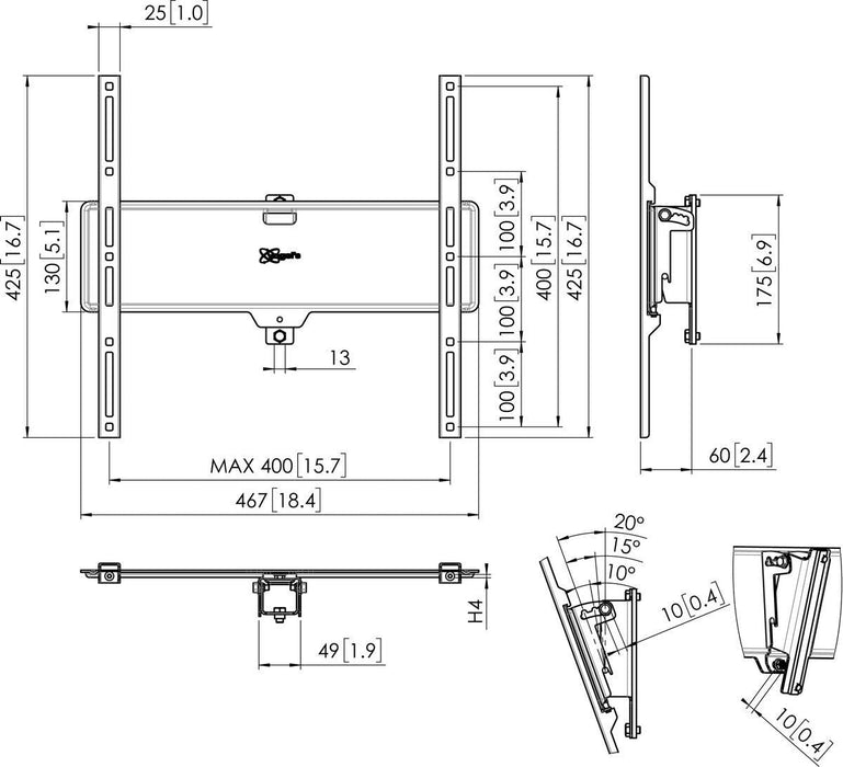 Vogels Pfi 3050 Interface 400x400