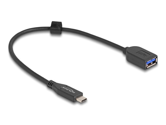 Delock Usb 10 Gbps Cable Usb Tipo-C Macho A Typ-A Hembra 25 Cm Koaxial