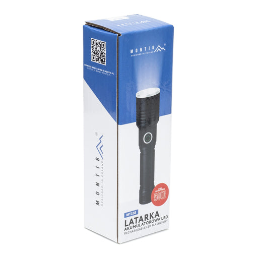 EAN 5901811409684 - Montis Taktyczna ręczna latarka akumulatorowa LED MT158 Negro Linterna de mano imagen 2