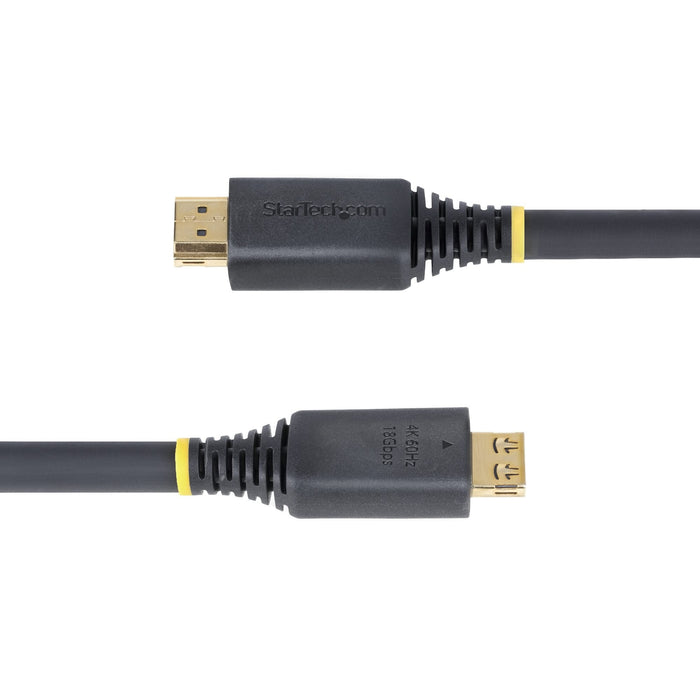Cable Startech.Com High Speed Hdmi Hdmi Macho A Hdmi Macho 7 M Blindado Negro Sin Halógenos Pasivo Admite 4k60hz Soporte 1440p (Uwqhd) A 144hz 1080p Hasta 240hz