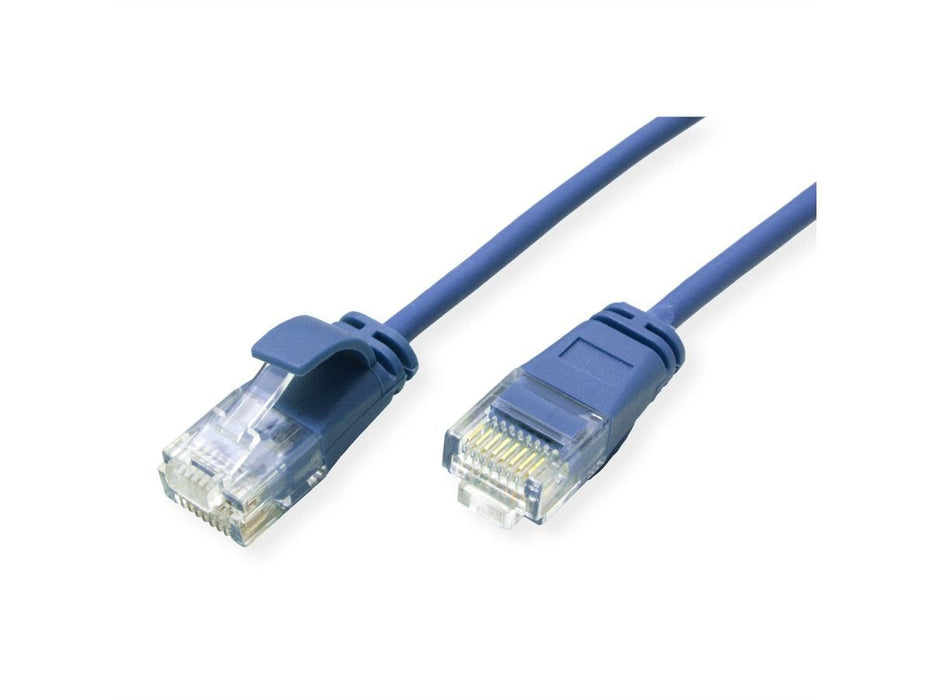 Roline Verde Utp Cable De Red Cat.6a (Class Ea), Lsoh, Slim, Blau, 1,5 M