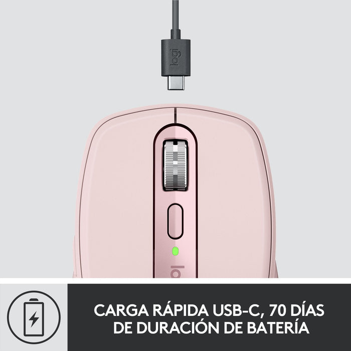 Ratón Inalámbrico Logitech Mx Anywhere 3 Rosa Retail