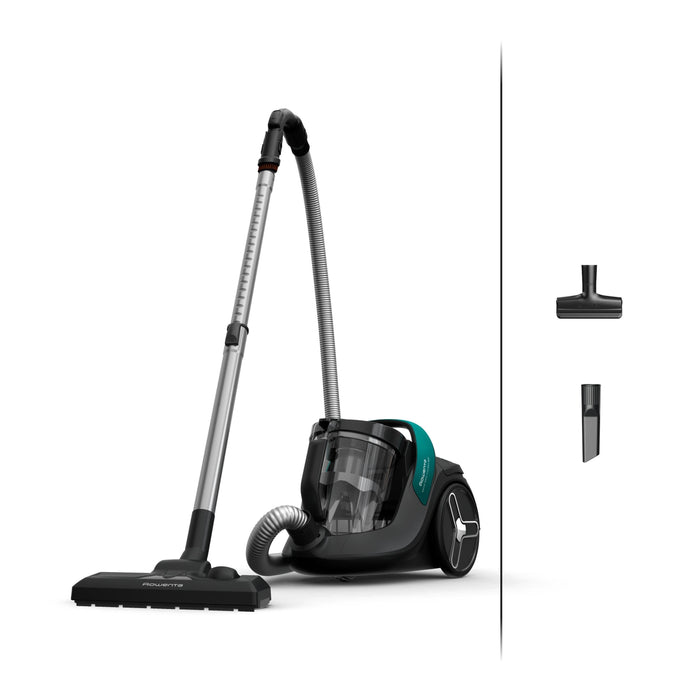 Aspiradora Rowenta Green Force Cyclonic Max Ro7b12 (Negro/Turquesa)
