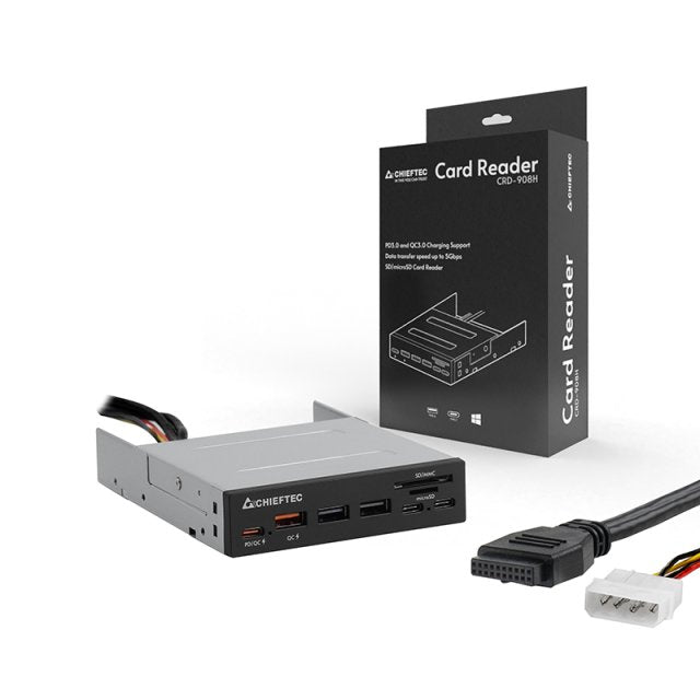 EAN 0753263077875 - Chieftec CRD-908H lector de tarjeta USB 3.2 Gen 1 (3.1 Gen 1) Interno Negro imagen 5