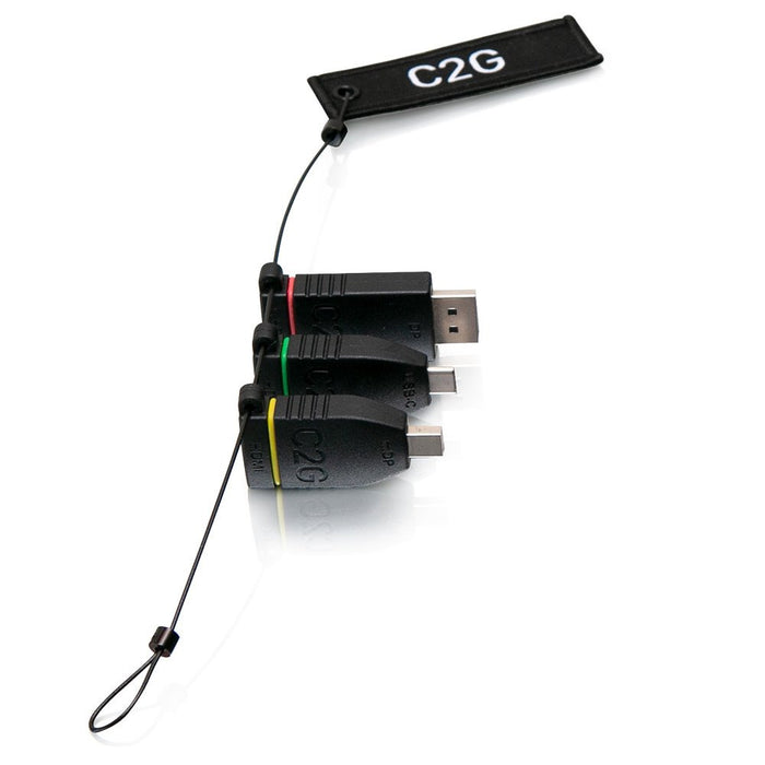 EAN 757120298786 - C2G 29878 cambiador de género para cable 3x HDMI Mini DisplayPort, DisplayPort, USB C Negro imagen 2