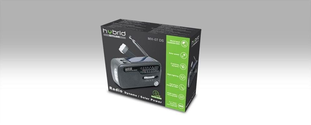 EAN 3700460201357 - Muse MH-07DS-HYBRID radio Portátil Analógica Negro imagen 4