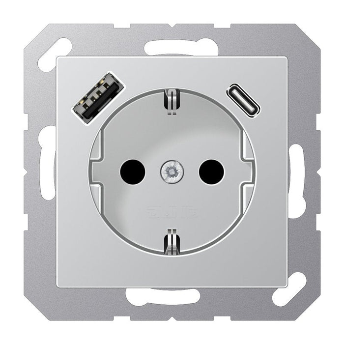 Jung A1520-15caal Schukosteckdose M.Usb Typ Ac