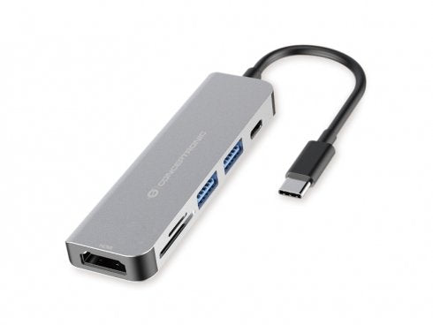 EAN 4015867222812 - Conceptronic DONN02G base para portátil y replicador de puertos USB 3.2 Gen 1 (3.1 Gen 1) Type-C Aluminio imagen 1