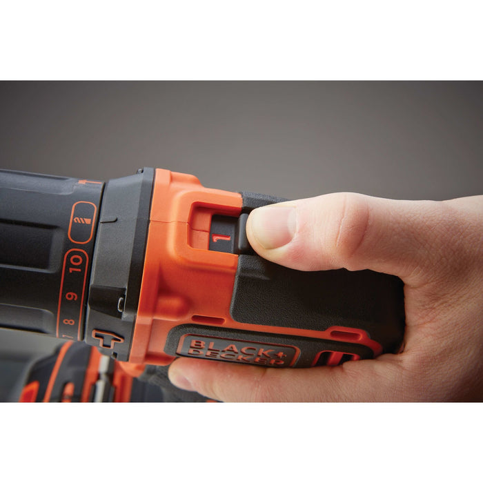 EAN 5035048641149 - Black & Decker BDCHD18KB-QW taladro Sin llave Negro, Naranja imagen 10