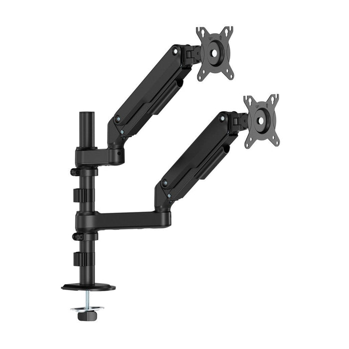 Aisens Soporte De Mesa Eco Contrapeso Giratorio E Inclinable Para Monitor/Tv 9kg (3 Pivotes, 2 Brazos) De 17-32, Negro