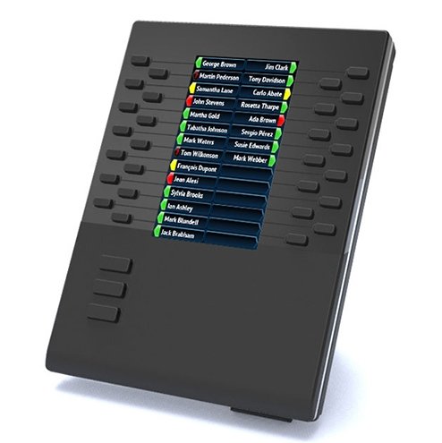 EAN 7630013841456 - Mitel 80C00007AAA-A IP módulo adicional (add-on) Negro 28 botones imagen 1