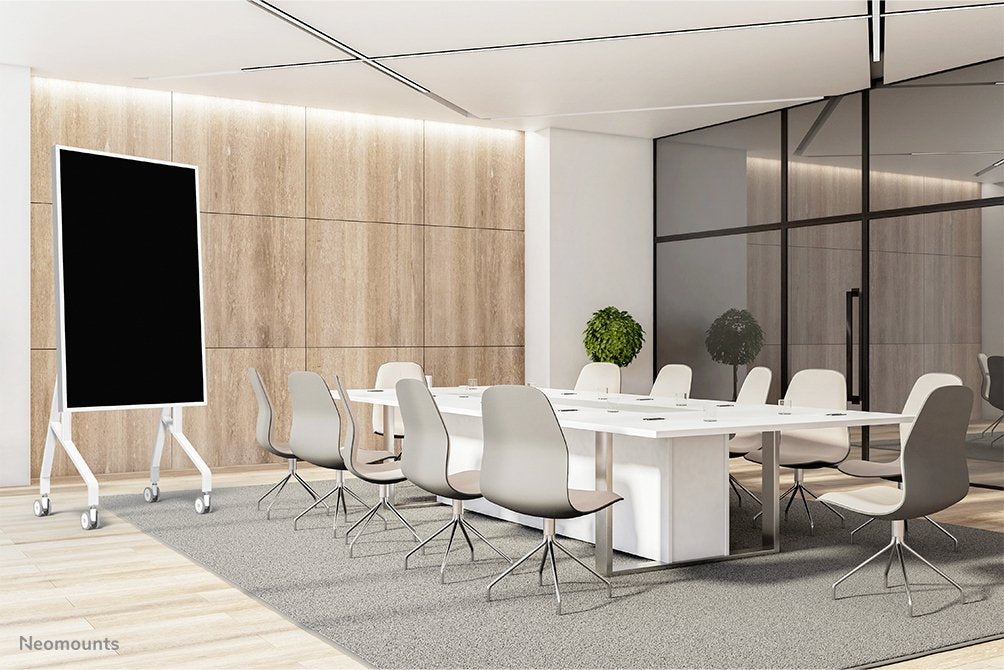 EAN 8717371449940 - Neomounts FL50-515WH1 mueble y soporte para dispositivo multimedia Blanco Panel plano Mesita con ruedas p imagen 19