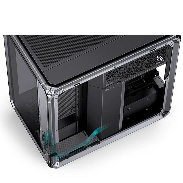 Caja Atx Jonsbo X400 Pro Cristal Templado Curvo Gris