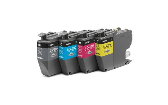 EAN 4977766818926 - Brother LC422VALDR cartucho de tinta 4 pieza(s) Original Rendimiento estándar Negro, Cian, Magenta, Amari imagen 2