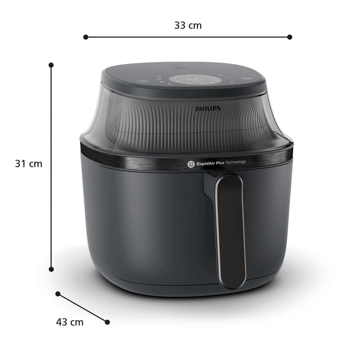 EAN 8720389034602 - Philips 3000 series NA330/00 freidora Sencillo 6,2 L Independiente 1700 W Freidora de aire caliente Negro imagen 2