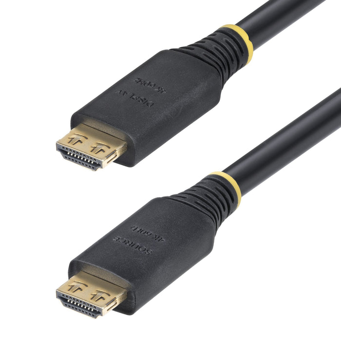 Cable Startech.Com High Speed Hdmi Hdmi Macho A Hdmi Macho 10 M Blindado Negro Sin Halógenos Activo Admite 4k60hz Soporte 1440p (Uwqhd) A 144hz 1080p Hasta 240hz