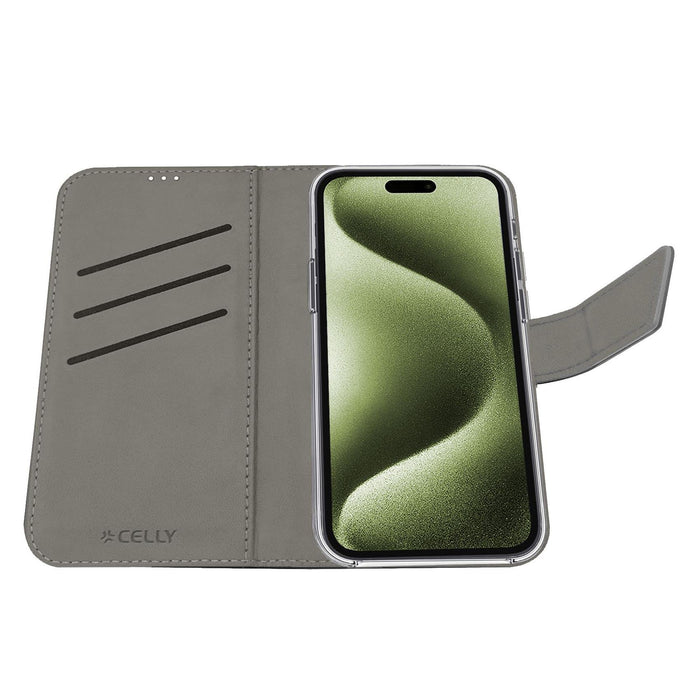 EAN 8021735223146 - Celly WALLY funda para teléfono móvil 16 cm (6.3") Funda cartera Negro imagen 4