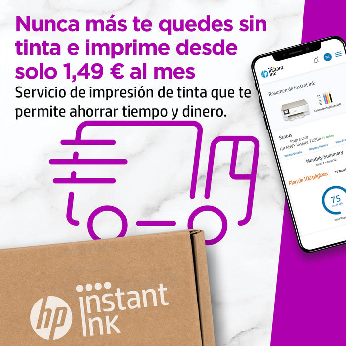 EAN 0195908882510 - HP ENVY Inspire 7220e All-in-One Printer Inyección de tinta térmica A4 4800 x 1200 DPI 15 ppm Wifi imagen 9