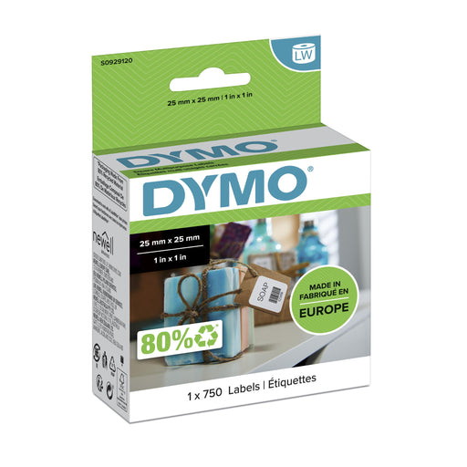 EAN 3501170929124 - DYMO LW - Multi-Purpose Labels - 25 x 25 mm - S0929120 Blanco Etiqueta para impresora autoadhesiva imagen 1