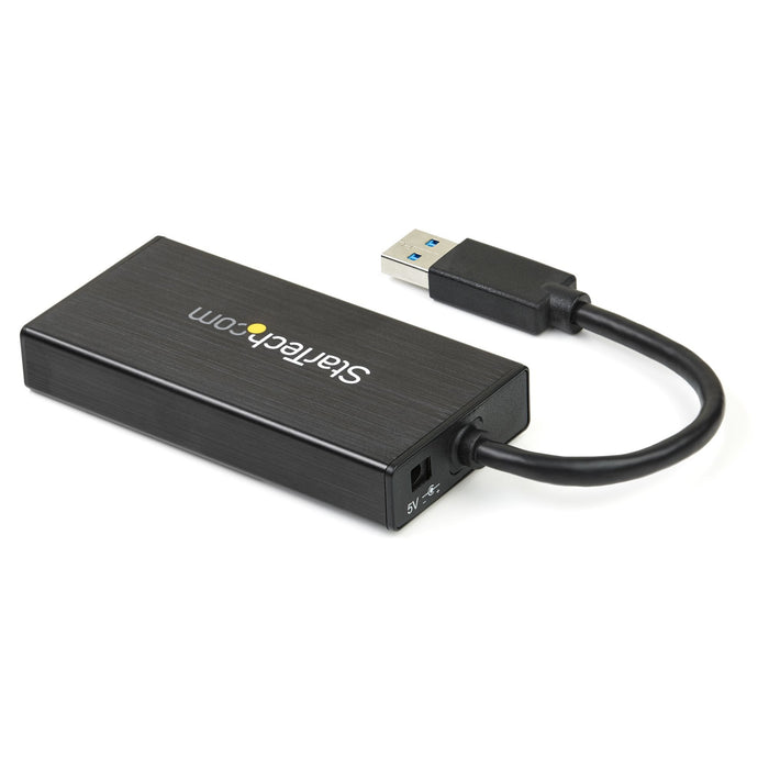 Startech Hub Usb 3.0 Aluminio Con Cable - Concentr