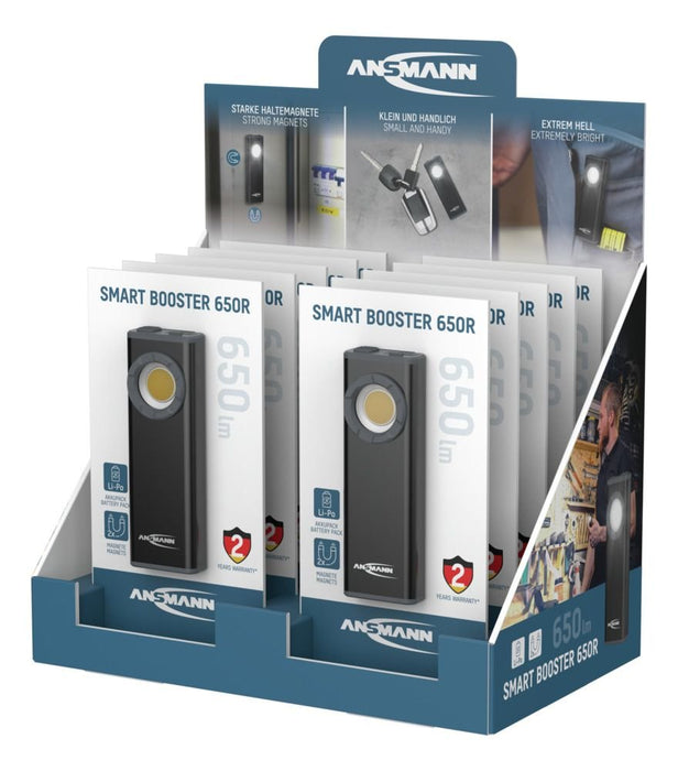 Ansmann Arbeitsleuchte Smartboo.650r 650lm Max.4 5h Cob-Led Magnet
